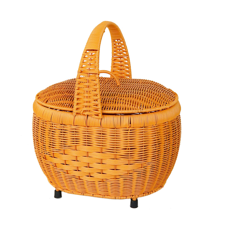 Women's Decorative Basket with Lid Bowlift