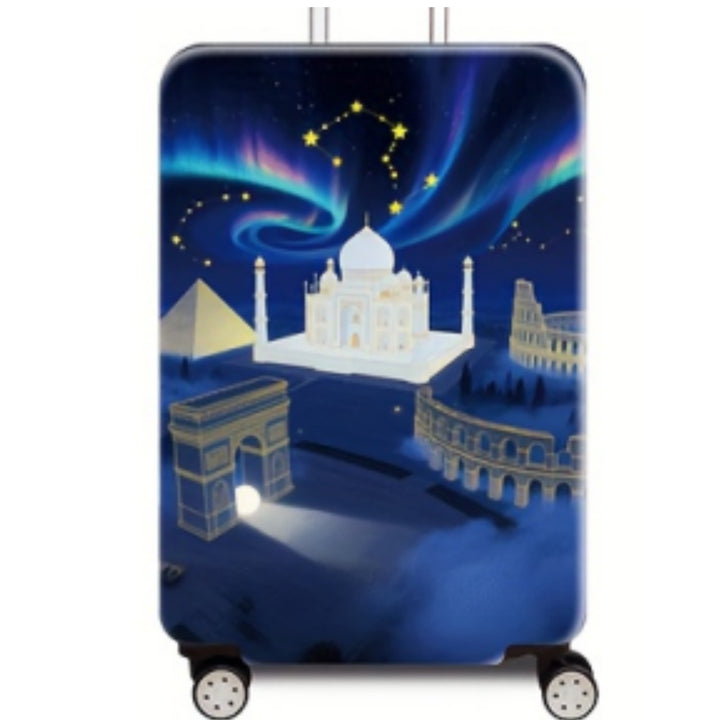 Women’s hard-shell suitcase with stunning world city motif Bowlift
