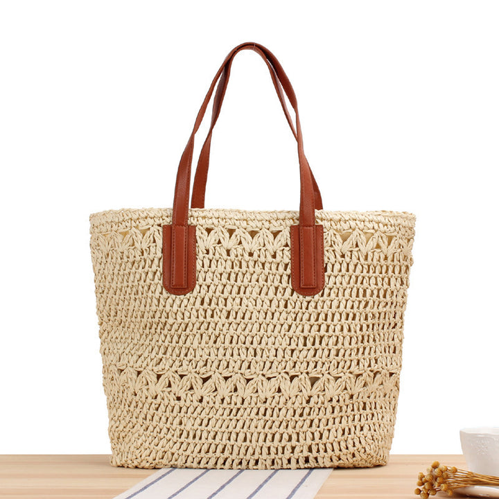 Shopping bag made of woven natural material Bowlift