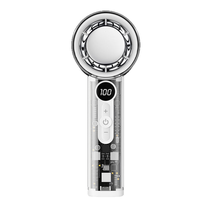 Cooling transparent handheld bladeless high-speed portable USB rechargeable fan Bowlift
