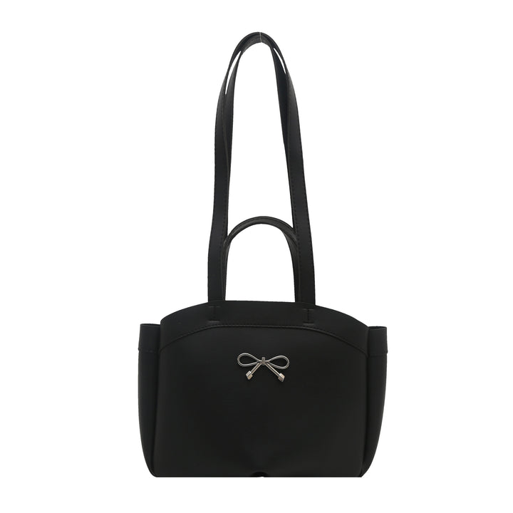 Elegant Bow Accent Handheld Tote Bag Bowlift