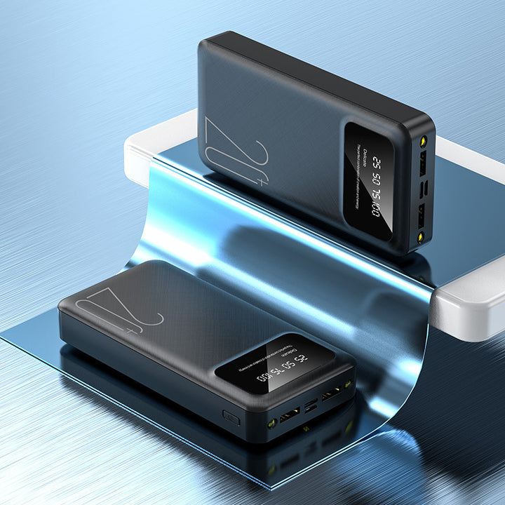 Portable power bank with intelligent energy display and quick charge function Bowlift