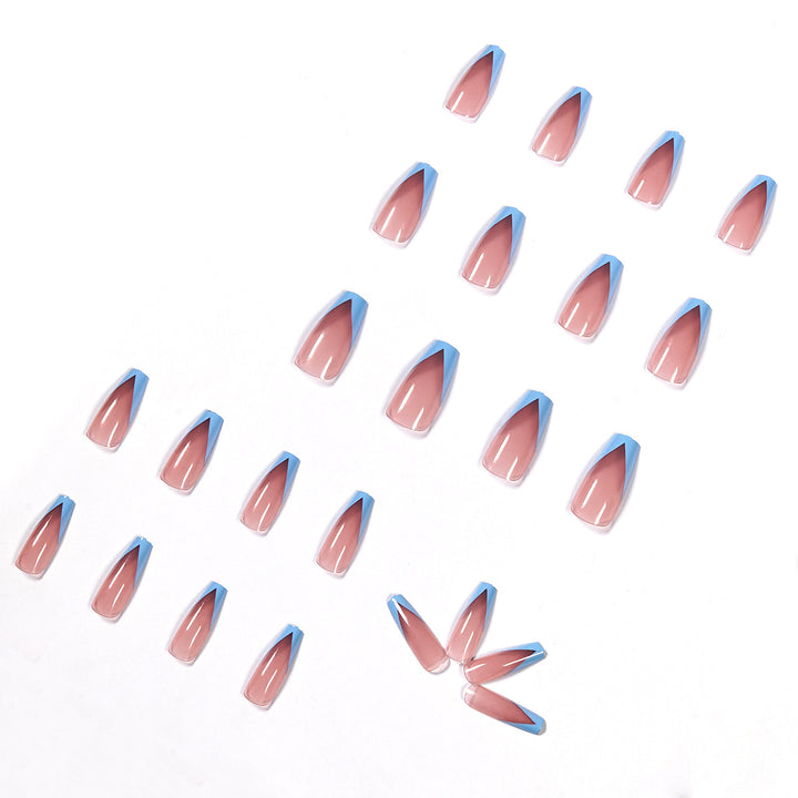 Artistic Stiletto Nails with Ombre Design Bowlift