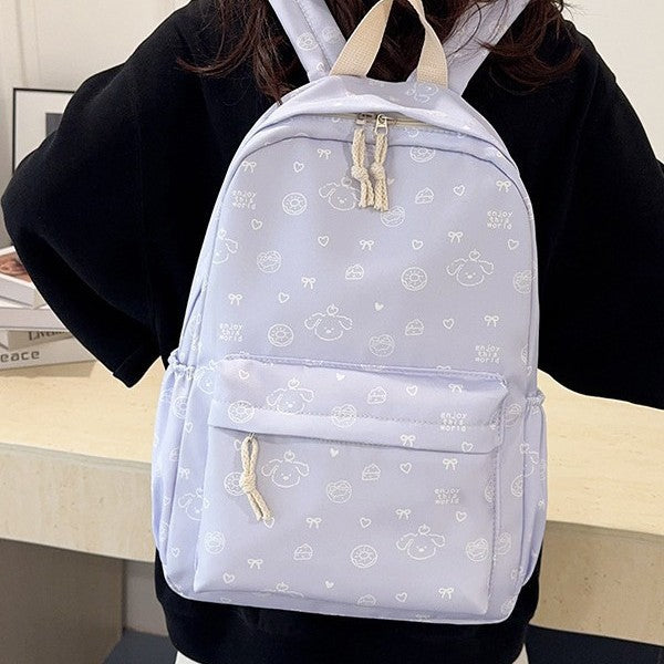 Playful Cartoon-Themed Backpack Bowlift