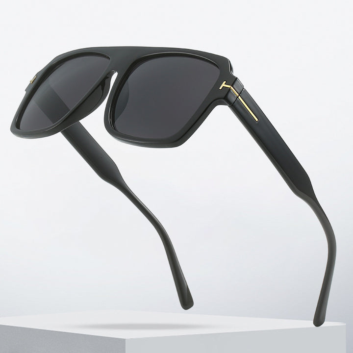 Women's square sunglasses with stylish, transparent frame Bowlift