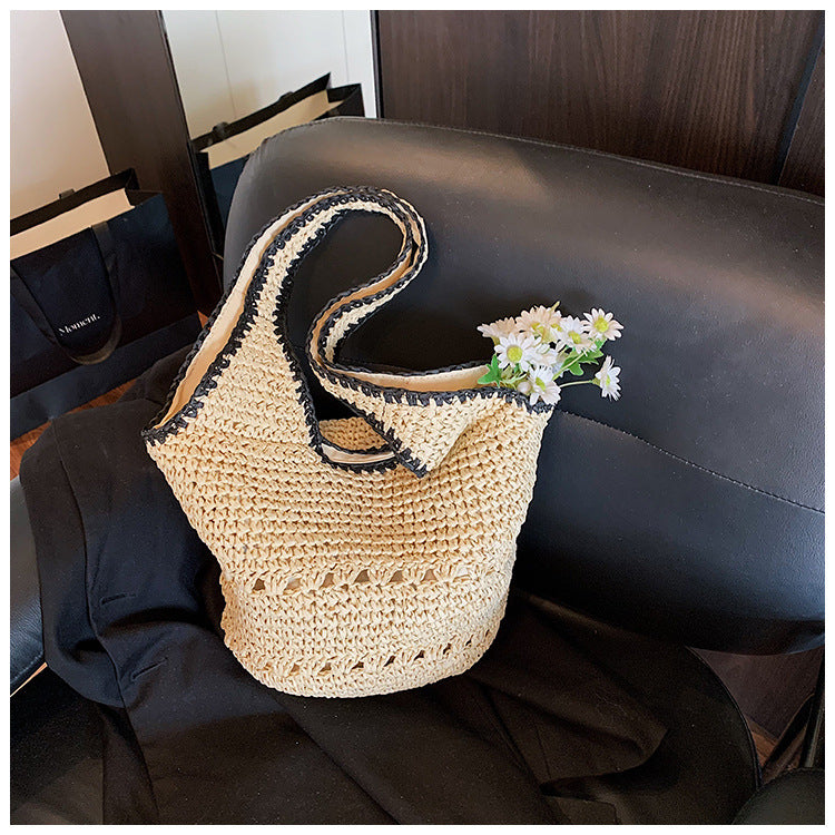 Braided tote bag with unique structure Bowlift