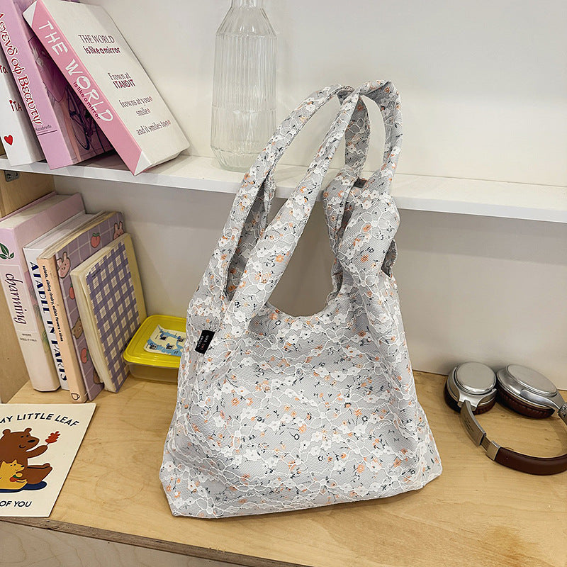 Floral Patterned Eco-Friendly Shopping Tote Bowlift