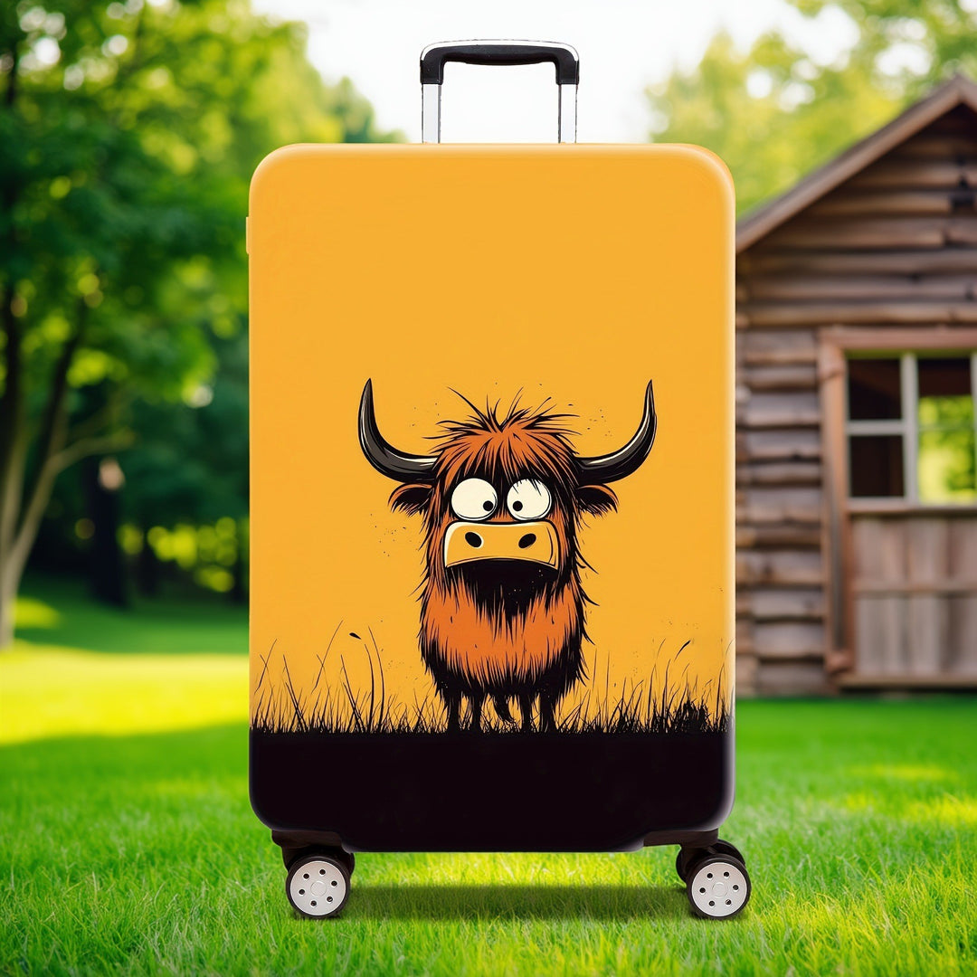 Unisex Hard Shell Suitcase with Creative Bunny Design Bowlift