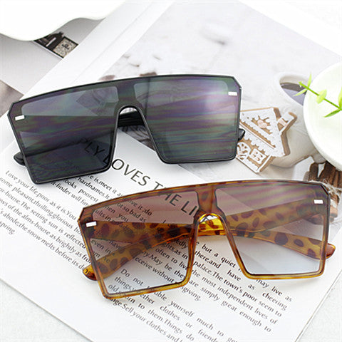 Women Oversized Shield Sunglasses Bowlift