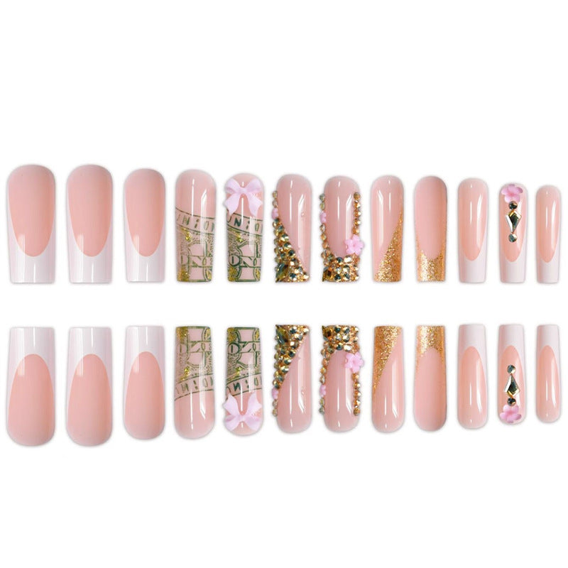 Glamorous Decorative Press-On Nails with Unique Embellishments Bowlift