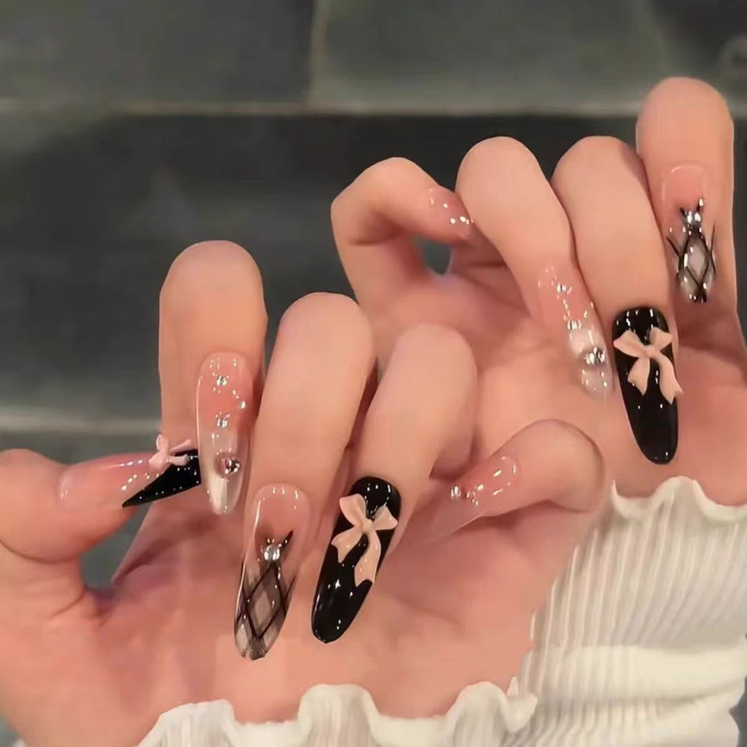 Decorative Press-On Nail Art Bowlift