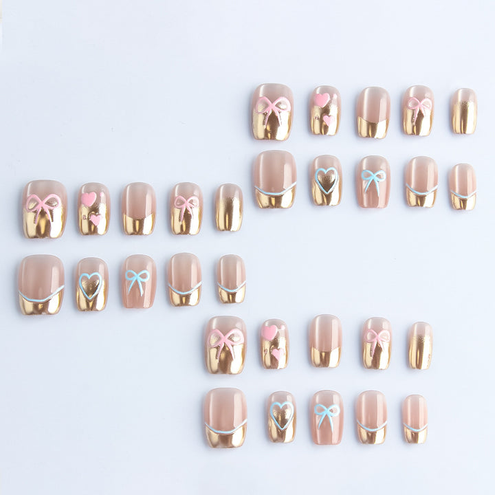 Premium Decorative Press-On Nail Art Bowlift