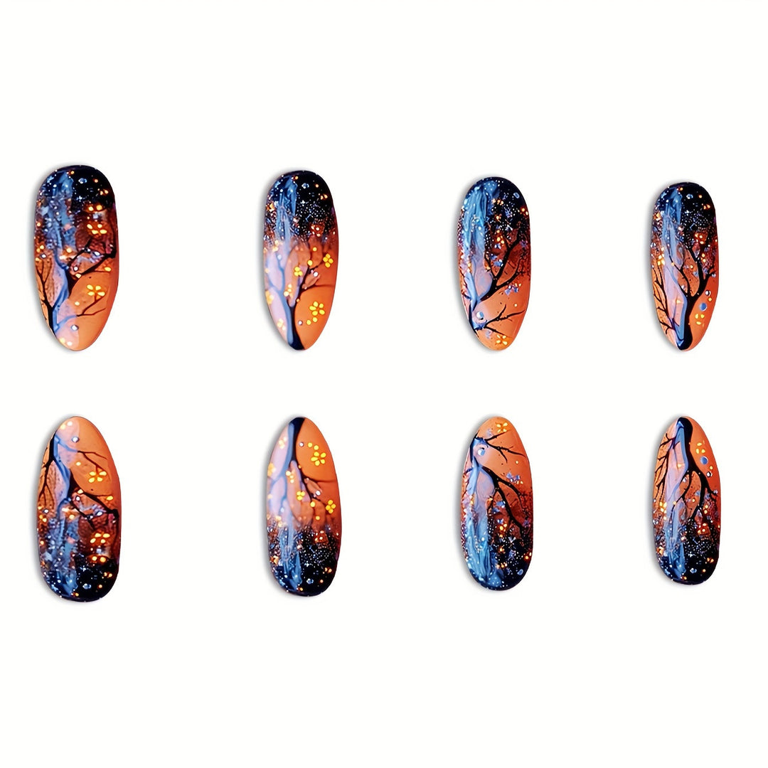 Artistic Night Sky Themed Nail Art Bowlift