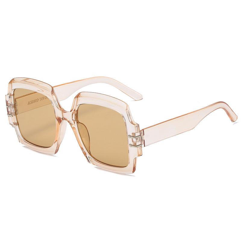 Women's Fashion Oversized Sunglasses with Animal Print Bowlift