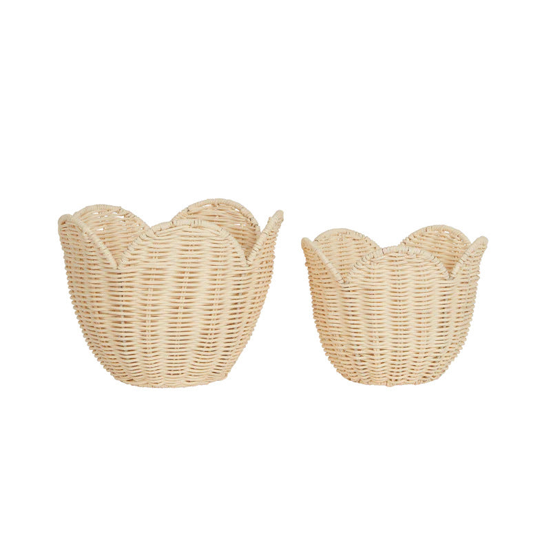 Handwoven basket with elegant shape Bowlift
