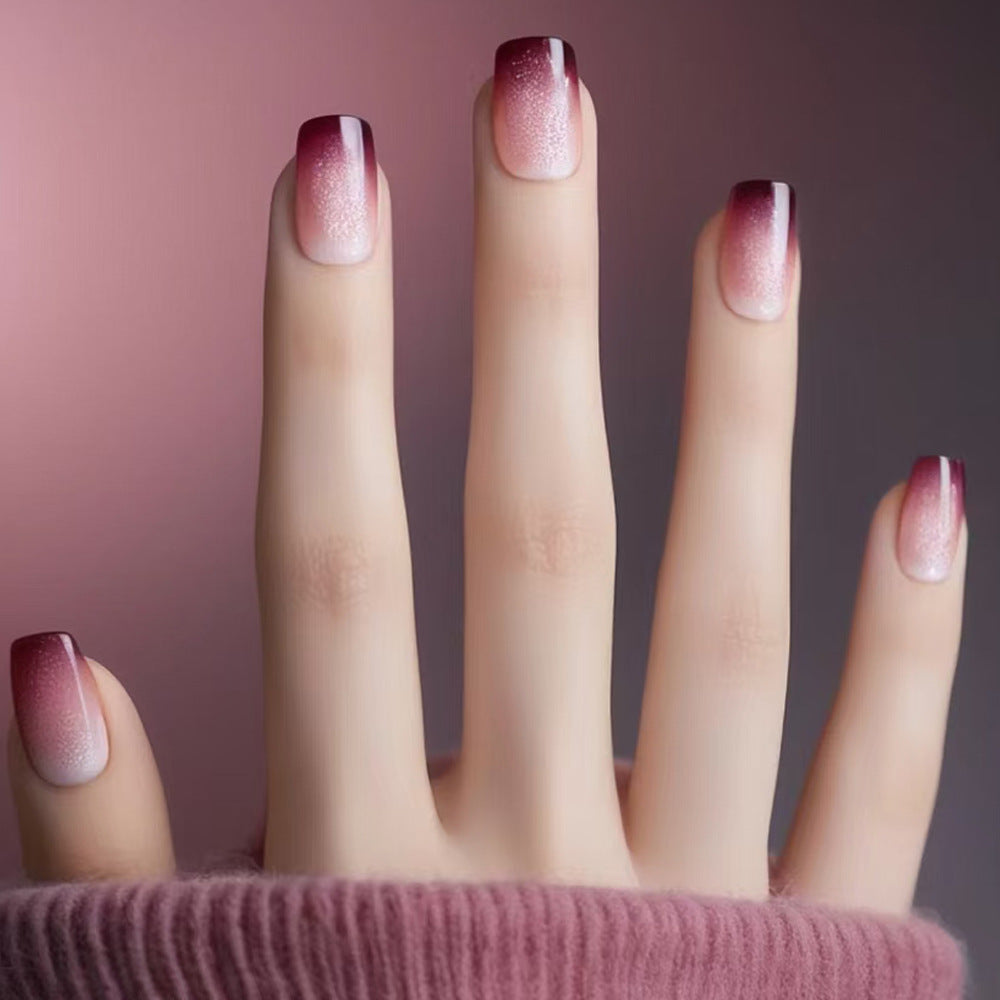 Ombre Press-On Nail Art Bowlift