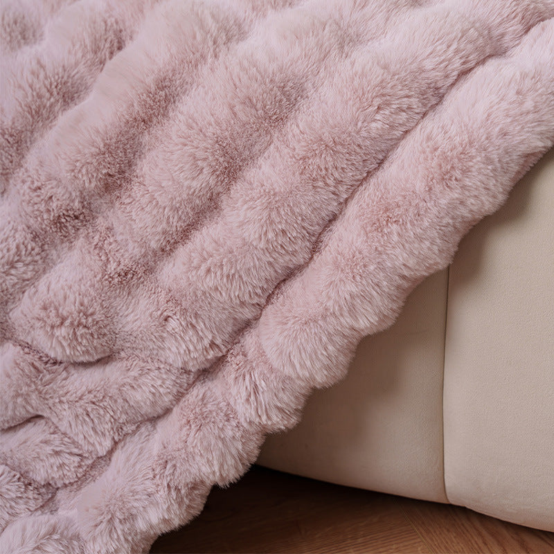 Women cozy and luxurious blanket Bowlift
