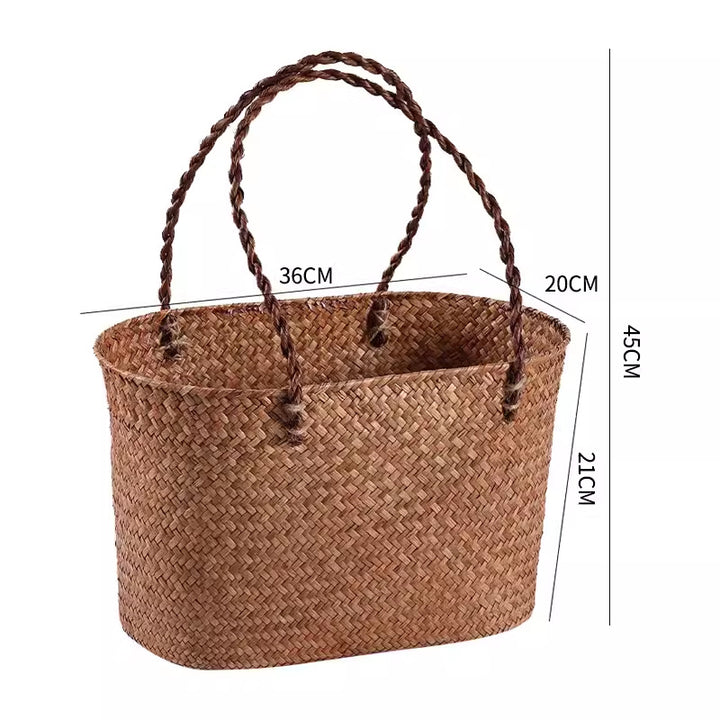 Handcrafted Woven Storage Tote Bowlift