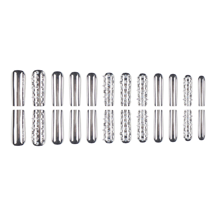 Artistic Spiked Press-On Nails Bowlift