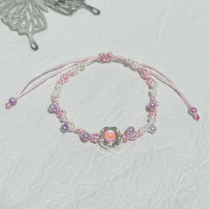 Adjustable Floral Charm Bracelet Bowlift