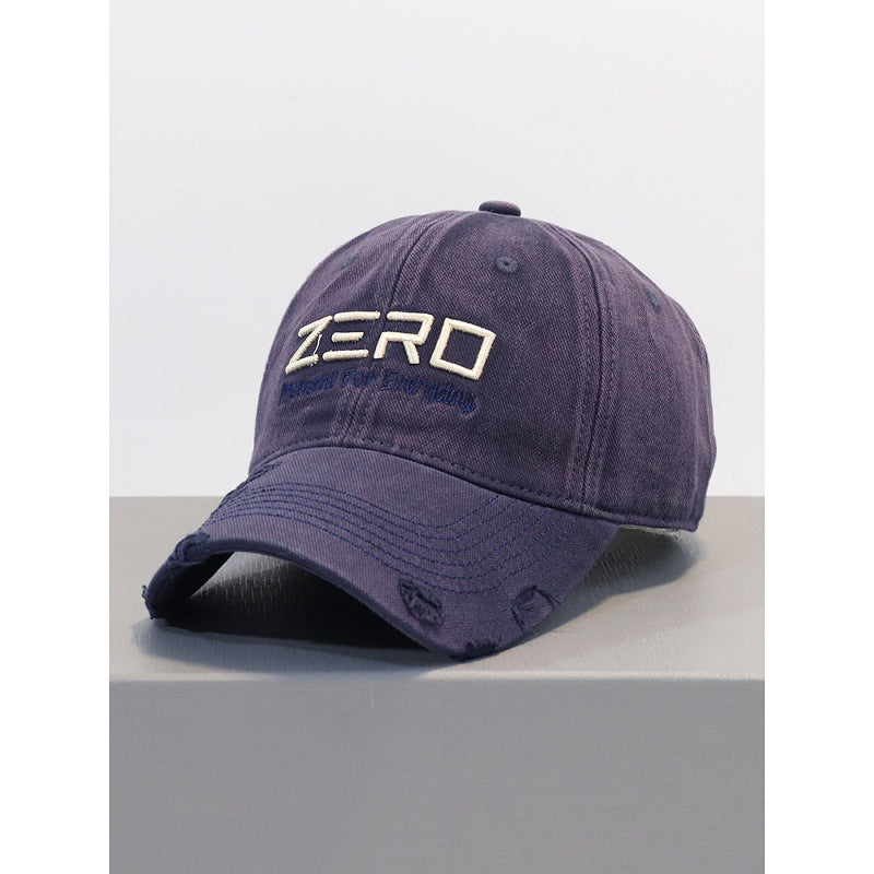 Men's Distressed Cotton Baseball Cap Bowlift 1784270076