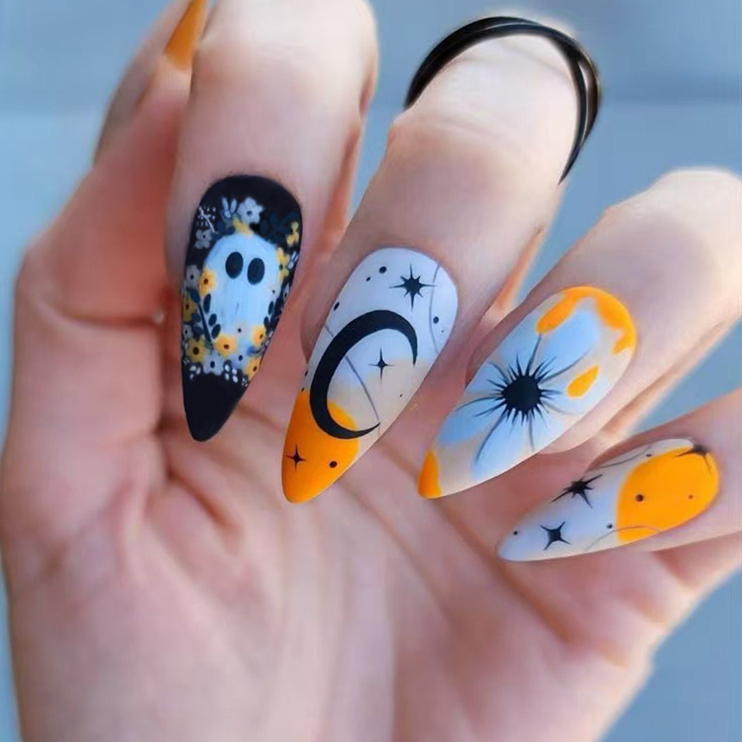 Gothic-Inspired Themed Nail Art Bowlift
