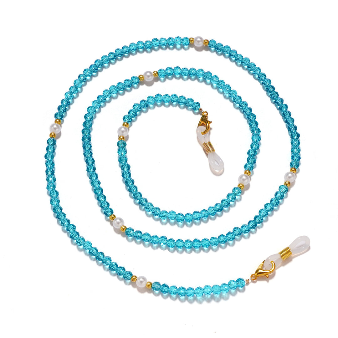 Elegant Crystal Beaded Eyewear Chain Bowlift