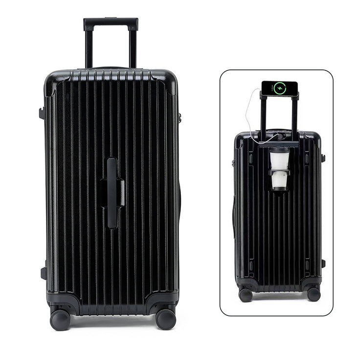 Unisex Hard-shell Travel Suitcase Bowlift