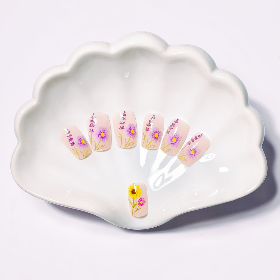 Floral 3D Nail Art Bowlift