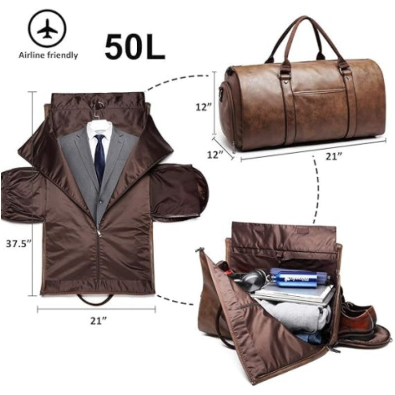 Premium Travel Garment Duffel Bag Bowlift
