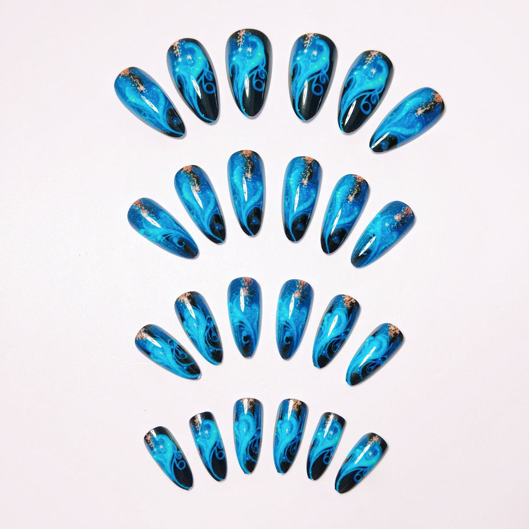 Celestial Swirl Nail Art Bowlift