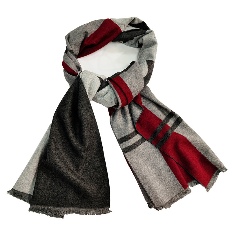 Ladies Elegant and Warm Scarf with Geometric Pattern Bowlift