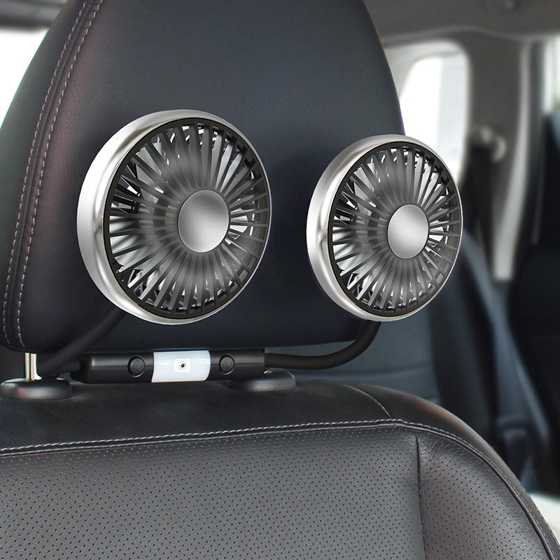 Flexible car fan with adjustable holder Bowlift