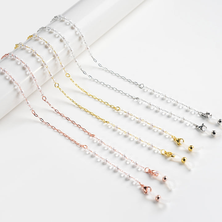 Elegant Beaded Chain Eyewear Holder Bowlift
