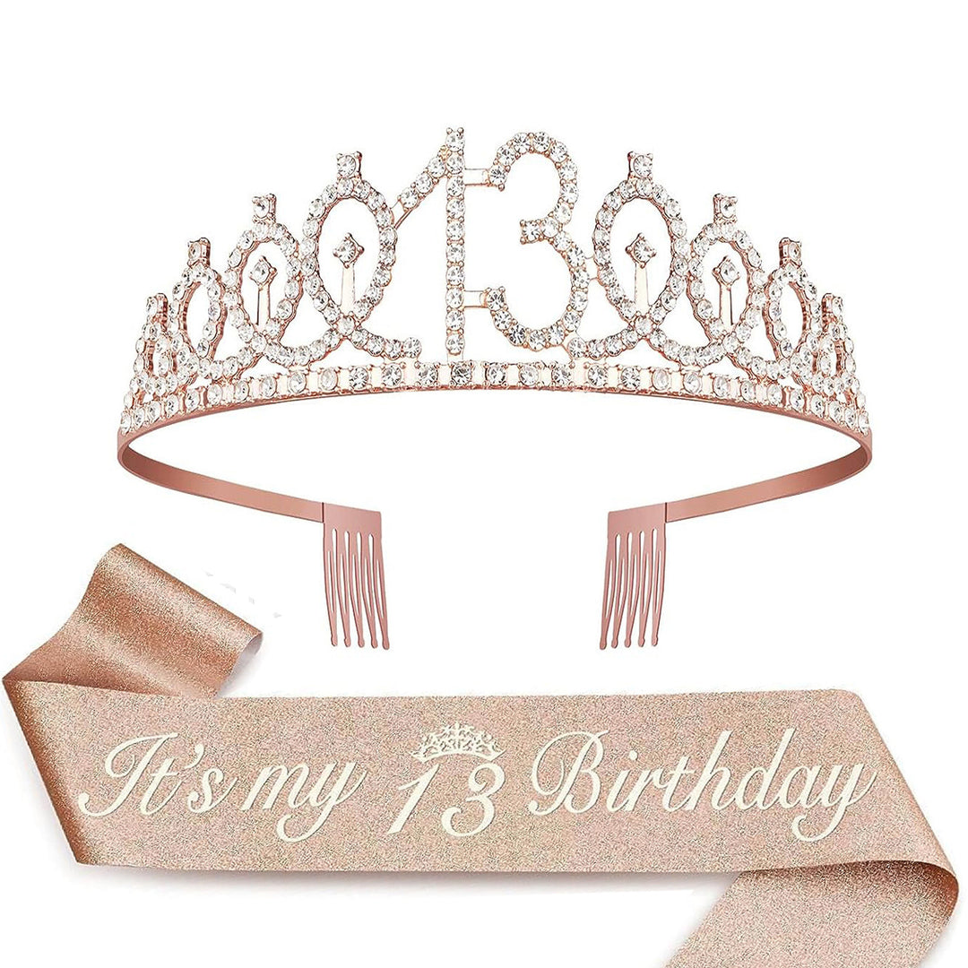 Ladies Crystal Princess Crown with 30 & Fabulous lettering Bowlift