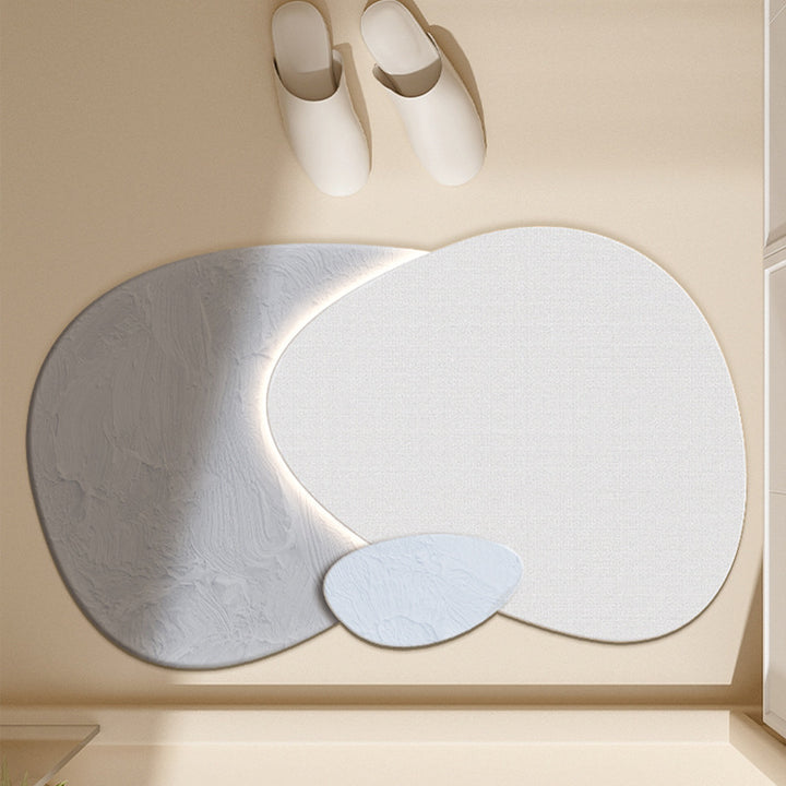 Floral-Inspired Decorative Bath Mat Bowlift