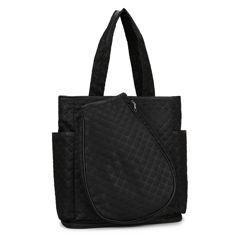 Quilted Multi-Pocket Tote Bag Bowlift