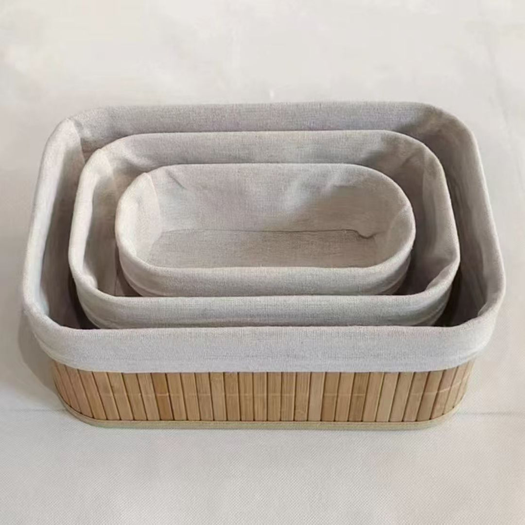 Storage basket with fabric cover Bowlift