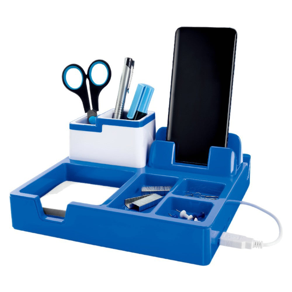 Multifunctional desk organizer with USB charging port Bowlift