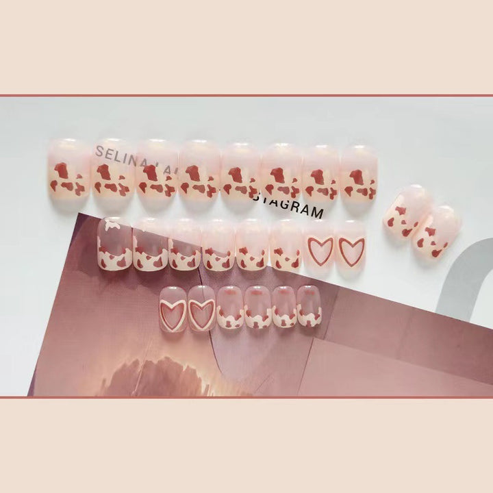 Artistic nail art with heart design Bowlift