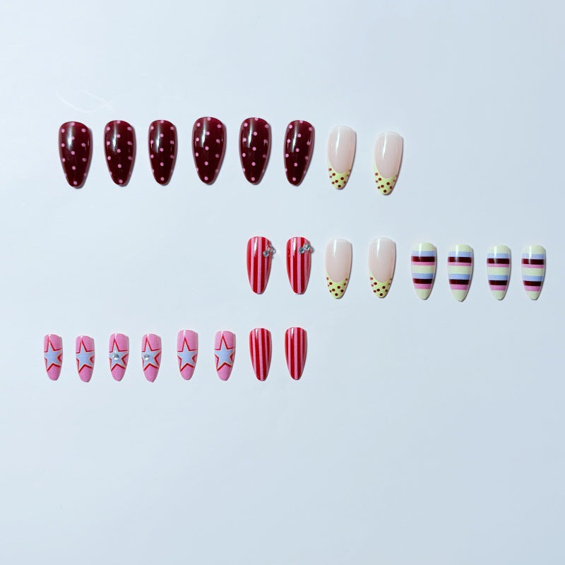 Artful Nail Set with Festive Patterns Bowlift