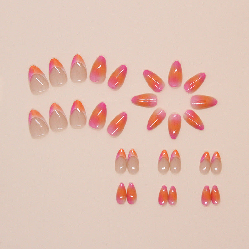 Ombre Pointed Nail Tips Bowlift