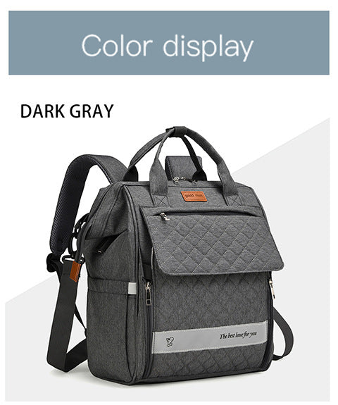 Quilted Multi-Purpose Backpack Bowlift