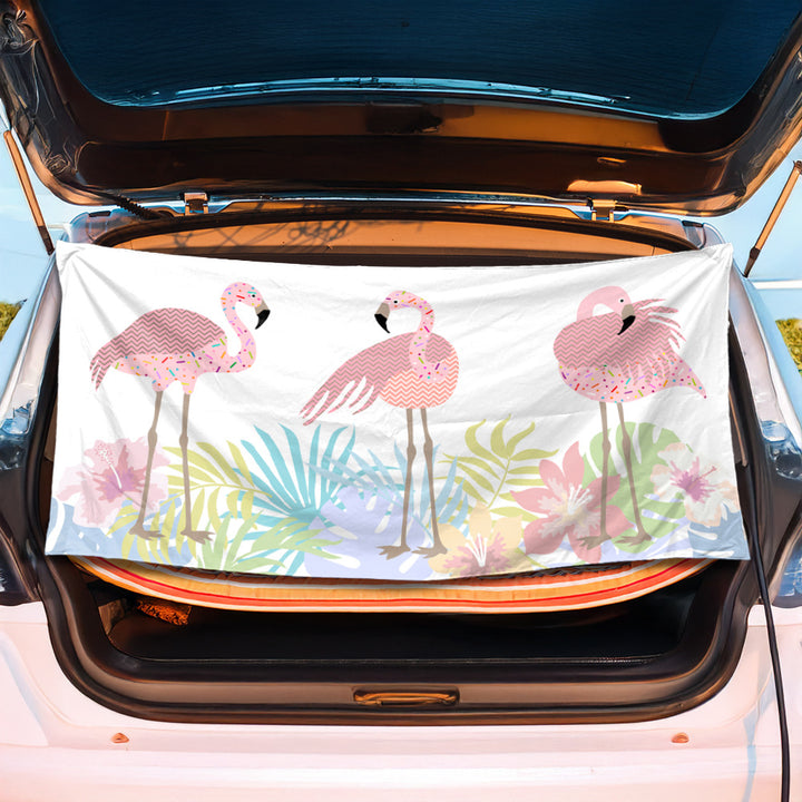Trunk mat with creative flamingo design Bowlift