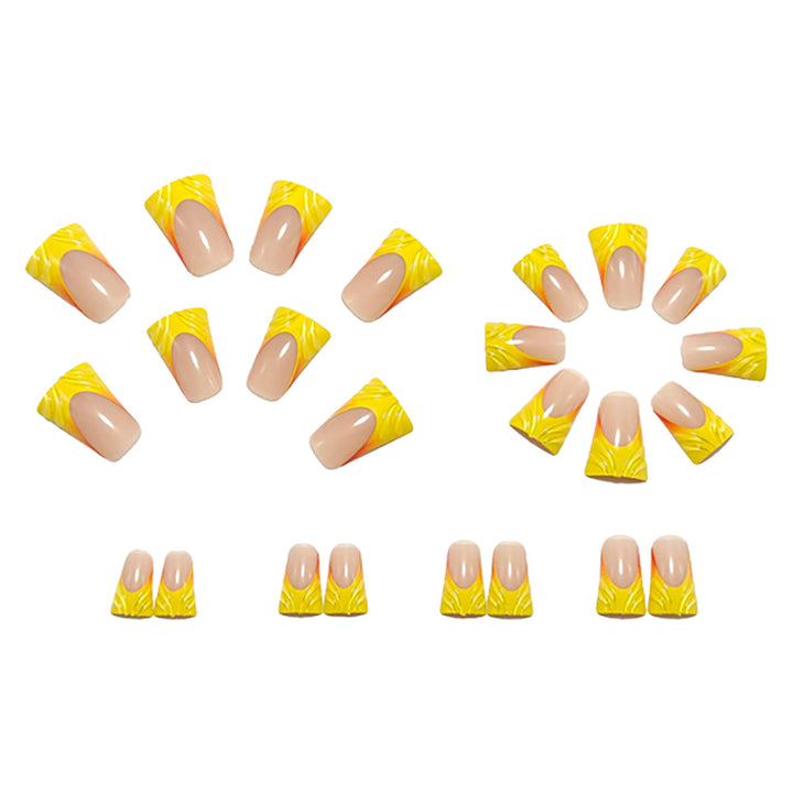 Artificial nails with creative waves design Bowlift