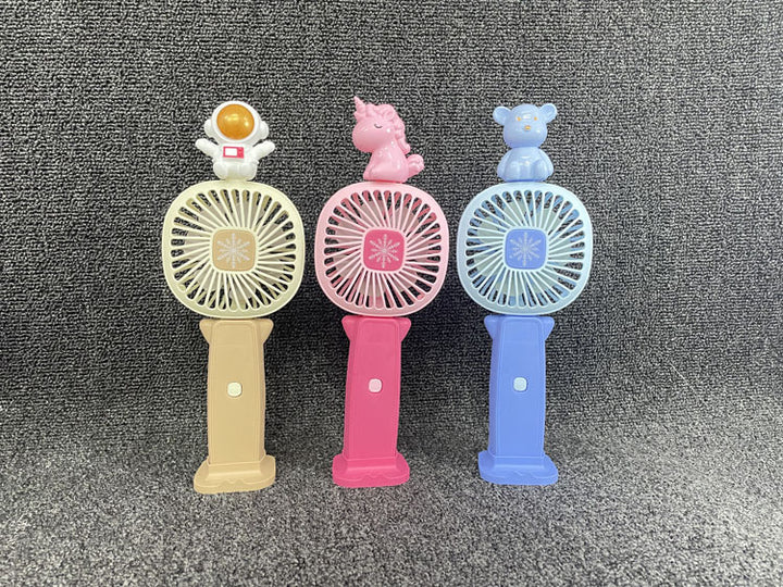 Unisex Portable Mini Hand Fan with Animal Figures Bowlift