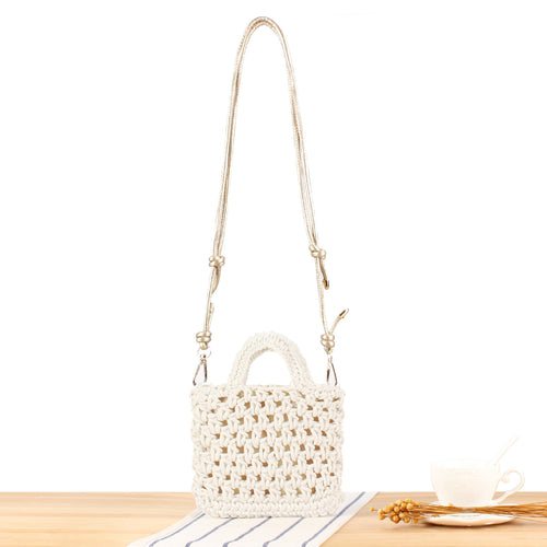 Handbag in Modern Macrame Design Bowlift