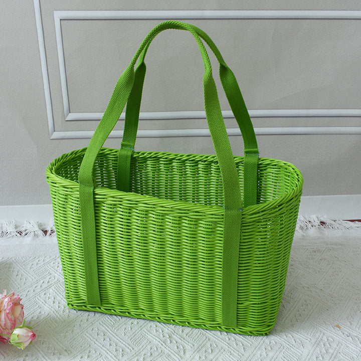 Stylish Woven Market Tote Bowlift