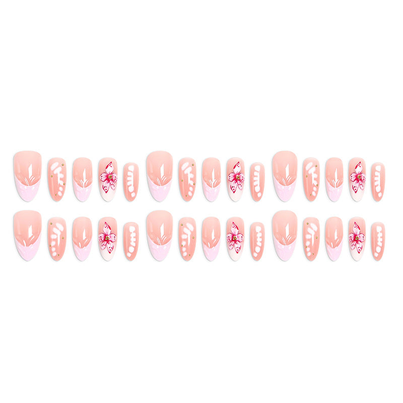 DIY Art Nail Set with Floral Accents Bowlift