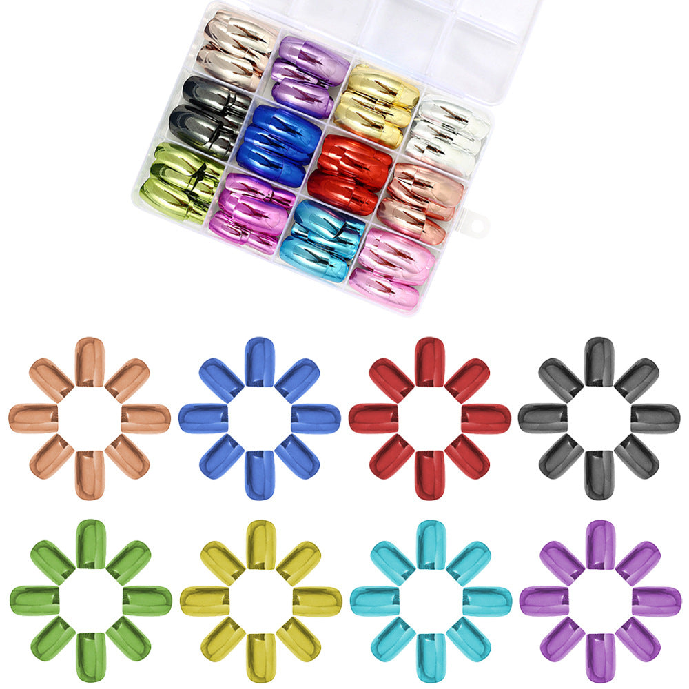 Metallic Polish Press-On Nail Set Bowlift